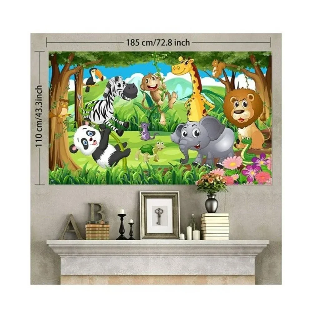 Blulu Safari Animals Decorations